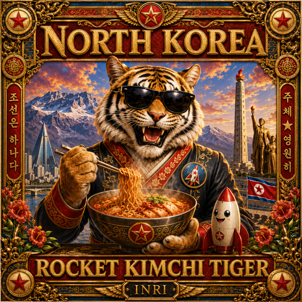 North Korea Rocket Kimchi Tiger